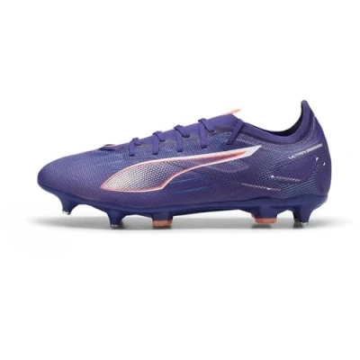 Immagine di Puma Ultra 5 Match MXSG Scarpe da calcio con tacchetti, Uomo, Taglia: 42.5, Lapis lazuli/white/sunset glow Tessuto / sintetico