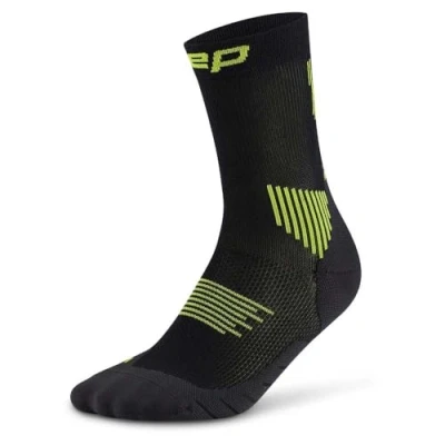 Immagine di CEP Calzini corti da corsa con compressione uomo, Core 5.0 Mid Cut, circolazione sanguigna ottimale, rigenerazione più rapida e senza bolle, nero / lime, L