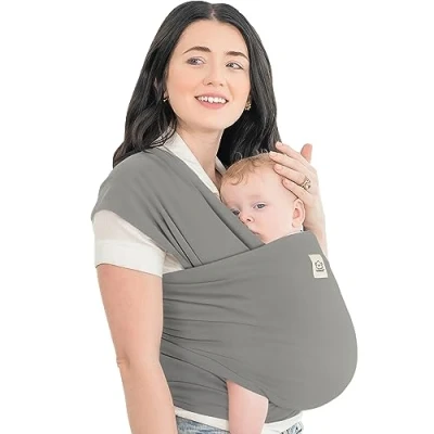 Immagine di KeaBabies Baby Wrap Carrier Tutto in 1 originale Breathable Sling, Leggero, Mani Free Wrap, Carriers per Neonato, (Graphite)