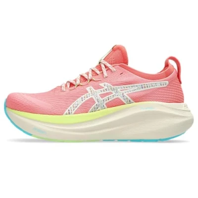 Immagine di Asics Gelnimbus 27 TR Scarpe da corsa su strada, Donna, Taglia: 43.5, Nature bathing guava Sintetico