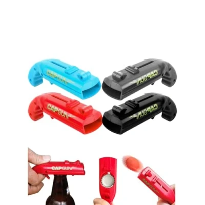 Immagine di Apribottiglie Pistola Tappo Bottiglie Aperte Carino Divertente per Party Patio, Spara Tappi Oltre 5 Metri 4 Pezzi