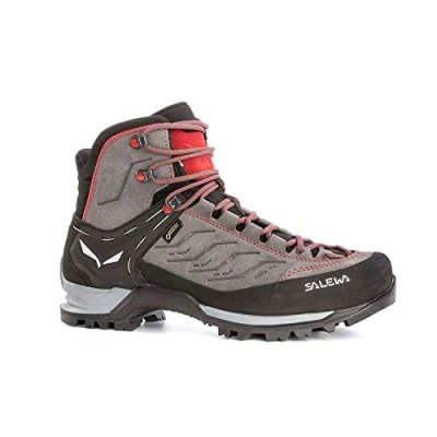 Immagine di Salewa MTN Trainer MID GTX Scarponi da montagna, Uomo, Taglia: 44, Charcoal/papavero Pelle e tessuto