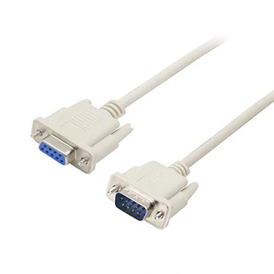 Immagine di PNGKNYOCN cavo seriale null modem DB9, RS232 maschio a femmina 2 3 di prolunga incrociato per computer, stampanti, scanner (4,5 FT)