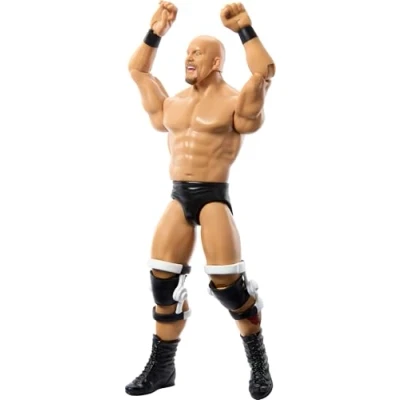 Immagine di Mattel WWE Action Figure, 15,2 cm da collezione Stone Cold Steve Austin con 10 punti di articolazione e aspetto realistico