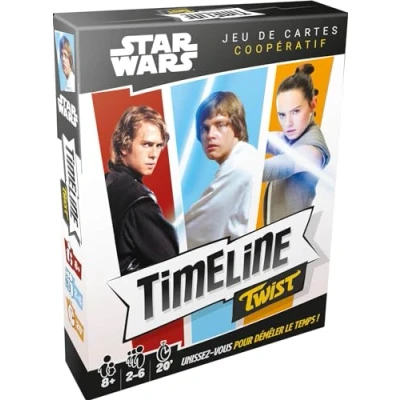 Immagine di Asmodee Timeline Twist: Star Wars Giochi da tavolo Gioco di carte cooperativo con immagini cult della Saga a partire 8 anni 2 6 giocatori Versione francese