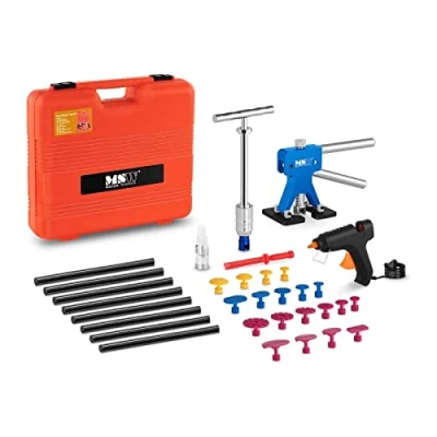 Immagine di MSW Kit Tirabolli Auto Sollevatore per Riparare la Carrozzeria DENTPULLER.SET2 (230 V, 40 W, 33 Pezzi)