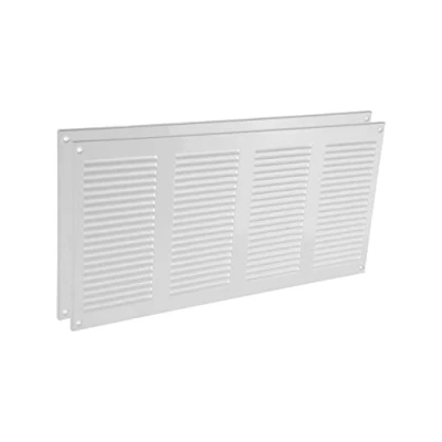 Immagine di Vent Systems Copertura per sfiato dell&#039;aria in metallo, 200 x 400 mm, colore: bianco, 20 40 cm, confezione da 2 pezzi