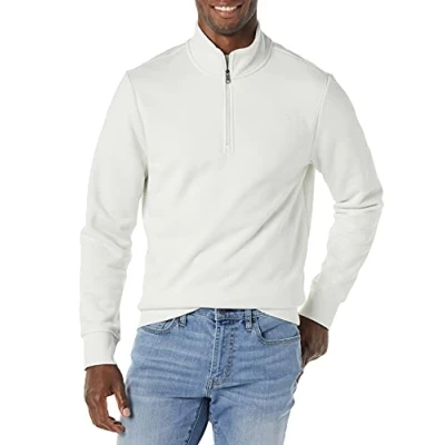 Immagine di Amazon Essentials Felpa in Pile a Maniche Lunghe con Cerniera Intera Uomo, Grigio Chiaro, XL