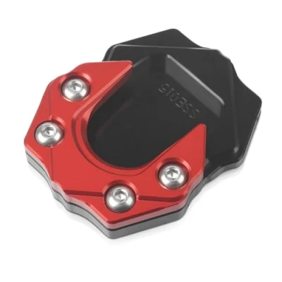 Immagine di MZ STORE Motociclo CNC Alluminio Cavalletto Laterale Ingrandisci per Vespa GTS GTV 250 300 2013 2023 Nero+Ross