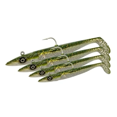 Immagine di Savage Gear Sandeel V2 Lemon Back 12cm 22g (2+1) Shads