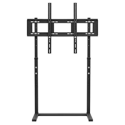 Immagine di Supporto TV da Pavimento: Porta Terra Stand per 32 100 Pollici Televisore Pavimento Verticale Universale Altezza Regolabile Nero Max VESA 800x400mm Capacità 40kg