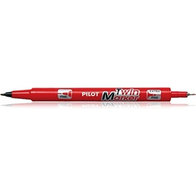 Immagine di Pilot Super Colour Pennarello permananet, confezione da 10, colore: Rosso