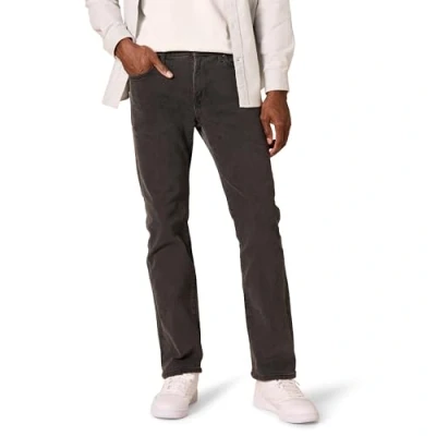 Immagine di Amazon Essentials Jeans Elasticizzati con Taglio Dritto Uomo, Nero Slavato, 36W / 32L