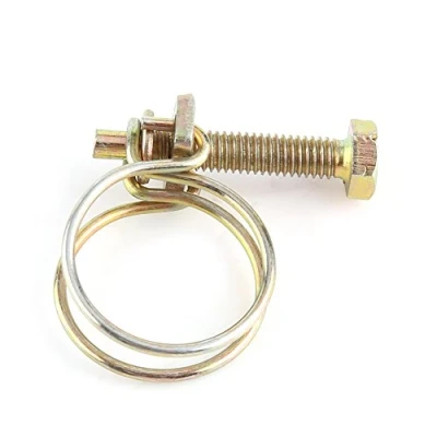 Immagine di Fascette Stringitubo 10 pezzi Filo Doppio Regolabile Flessibile per Acqua Morsetto Tubi (29mm（25 29）)