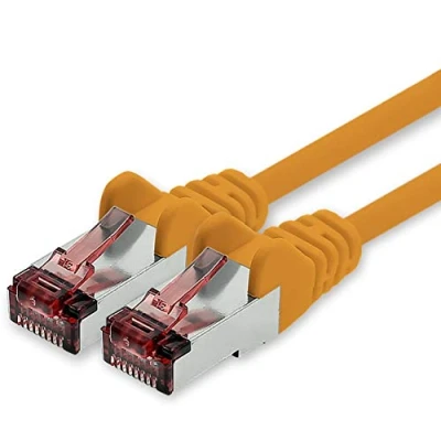 Immagine di Cavo di Rete Cat6 20m Arancione 1 x Patch LAN Cat 6 Sftp Pimf Lszh Rame 1000 Mbit s