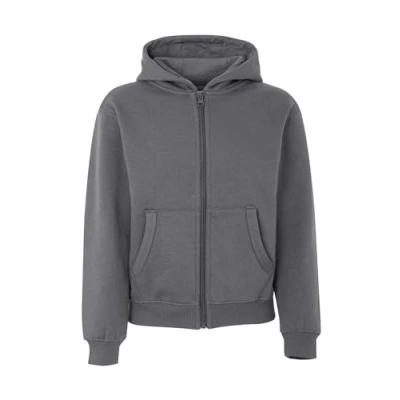 Immagine di Mukua Byron Kids, Felpa con cappuccio e zip per bambini, Grigio scuro, 12 14 anni