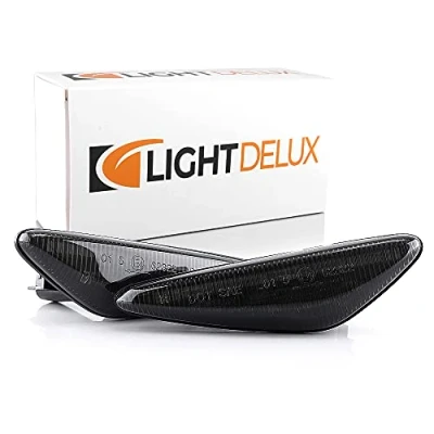 Immagine di LIGHTDELUX Black Vision V 170521LG Set di 2 indicatori direzione laterali a LED, dinamici, senza messaggio campo, con certificazione E4,
