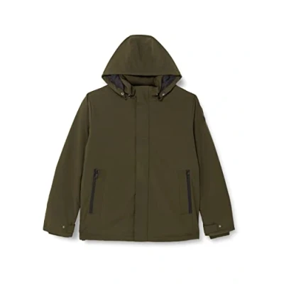 Immagine di CMP Giacca in light softshell da uomo con cappuccio removibile , Oil Green, 54