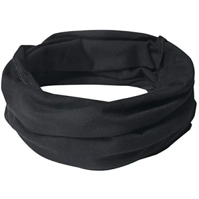 Immagine di Miobo, sciarpa a tubo in cotone per bambini, rotonda, fazzoletto da collo (L, Nero)