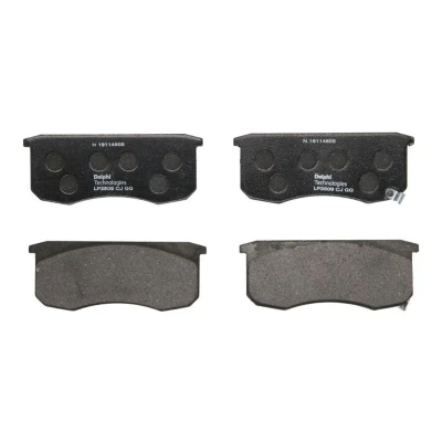 Immagine di DELPHI LP3509 Kit pastiglie freno con segnalatore acustico usura senza lamierino anticigolío accessori