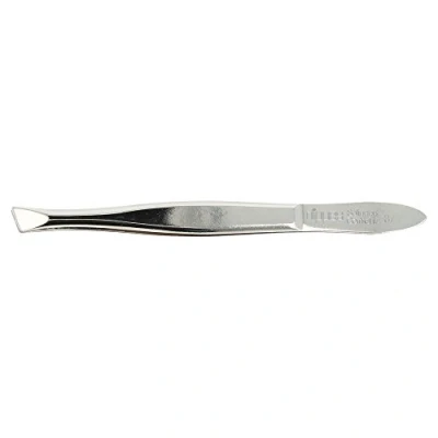 Immagine di nippes Solingen pinzette con punta obliqua nichelata, lunghezza 9 cm, oblique, per una depilazione precisa in argento, pinzetta classica, 1 pezzo (confezione da 1)