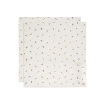 Immagine di Jollein Panno in mussola per bambini, stile nostalgico, confezione da 2 pezzi, 115 x cm, 100% cotone, certificato Oeko Tex