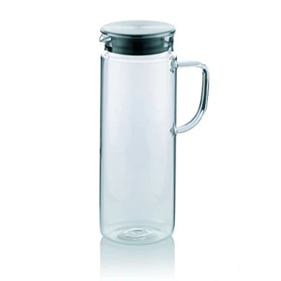 Immagine di Kela 11398, Caraffa di Vetro, Coperchio in Acciaio Inox, 1,6, Pitcher, Inossidabile, Chiaro