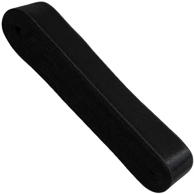 Immagine di AERZETIX C68186 Nastro di raso 10 metri x 30mm colore nero in poliestere