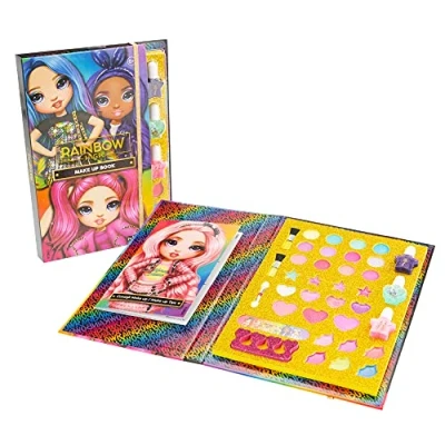 Immagine di RAINBOW HIGH Make Up Book, Libro con Kit di Trucchi da Bambini per imparare a truccare viso, occhi e mani Nice Group