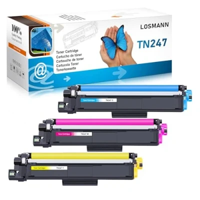 Immagine di LOSMANN 3x Toner compatibile per Brother TN 247 243 MFC L3770CDW L3750CDW HL L3230CDW L3210CW L3710CW DCP L3550CDW L3730CDN L3510CDW L3270CDW L3517CDW