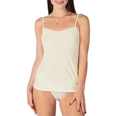Immagine di Bellivalini Donna Maglia Intima in Viscosa BLV50 218 (Ecru, XS)