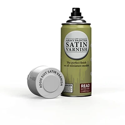 Immagine di The Army Painter, Colour Primer Aegis Suit Satin Varnish, 400 ml Vernice Satinata Modellismo Plastica per Miniature Fantasy, D&amp;D e Warhammer