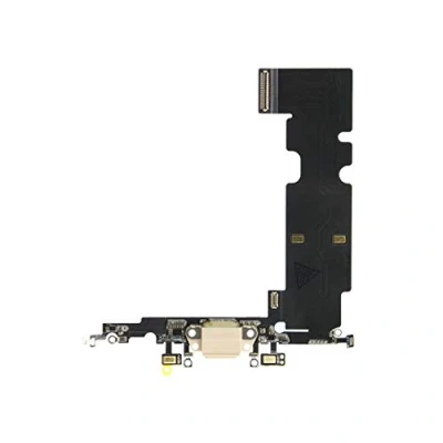Immagine di OnlyTech Presa di ricarica Dock connettore con antenna flex, microfono e compatible iPhone 8 PLUS oro