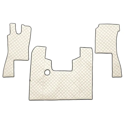 Immagine di F CORE FL18 CHAMP Set tappetino Finta pelle anteriore 3 bianco avorio