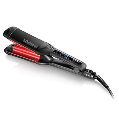 Immagine di Valera, Wave Master Ionic 647.03, Piastra Onde Professionale in Ceramica per Capelli Ondulati, Regolazione Digitale della Temperatura e Ionizzatore, Riscaldamento Rapido, Autospegnimento, Swiss Made