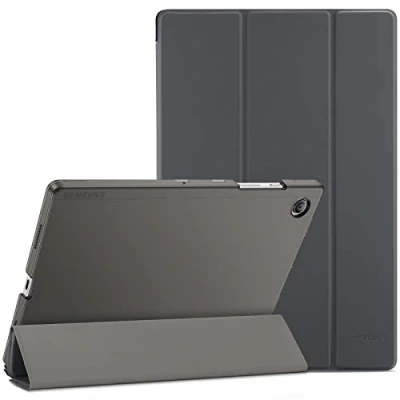 Immagine di ProCase Custodia per Galaxy Tab A8 10.5 Pollici 2021[SM X200/X205], Smart Cover Ultra Sottile Leggero Copertura Intelligente, Traslucida Smerigliata Grigio