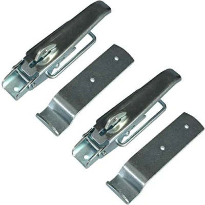 Immagine di 2 chiusure eccentrice, 210 mm, con supporto, chiusura a scatto, per rimorchio, parete