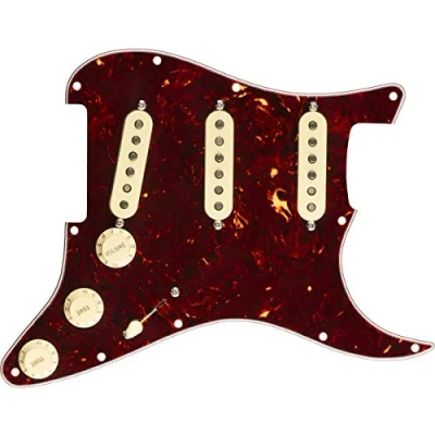 Immagine di Fender® »Original &#039;57/&#039;62« Pre Wired Stratocaster® Pickguard Set di battipenna S/S/S Tortoise Shell