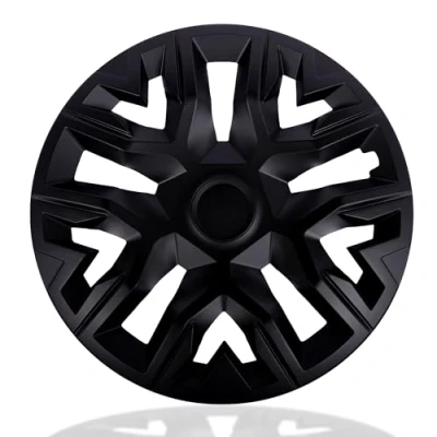 Immagine di NRM The Best Black Matte Copricerchi da 14&quot;, per cerchioni in acciaio, set 4 pezzi, colore: Nero opaco