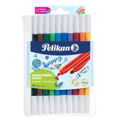 Immagine di Pelikan Fasermaler colorella duo C407, rund, 10er Etui