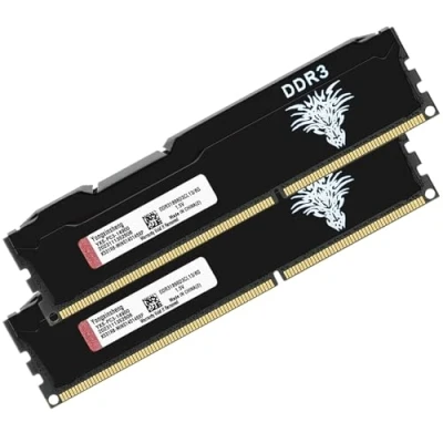 Immagine di DDR3 16GB Kit (2x8GB) Desktop Ram 1866MHz PC3 14900 Dimm Non ecc Unbuffered 2Rx8 Dual Rank 240 Pin CL13 PC Computer Memory Udimm Componenti Memoria Upgrade Module (Nero)