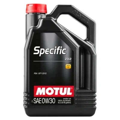 Immagine di Motul Specific 2312 0W 30 5l Olio motore 106414 PEUGEOT: 208 I Hatchback, 207 206 CITROËN: C3 II, C1