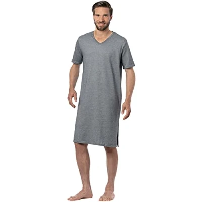 Immagine di Camicia da notte uomo a maniche corte Grigio L