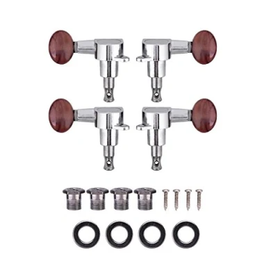 Immagine di Piroli Ukulele per Corde Ukulele, 2L2R Argento Chiuso Testa della Macchina Rosso Chitarra a 4