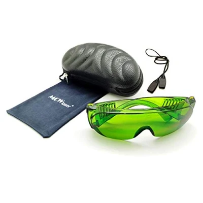 Immagine di MCWlaser 1064nm Occhiali di Protezione Sicurezza Laser OD5+ CE 355nm Satety Glasses Goggles per Engraving Cleaning Welding UV Marking Diode,ND:YAG Assorbimento Tipo EP 8 Stile 6