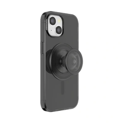 Immagine di PopSockets: PopCase PlantCore per MagSafe Custodia a Base Vegetale iPhone 15 con PopGrip compatibile Impugnatura telefono un Top Intercambiabile Black Transluscent