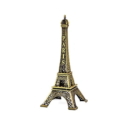 Immagine di DS. Distinctive Style Modello Torre Eiffel Statua Metallica Statuetta per Souvenir 15 cm