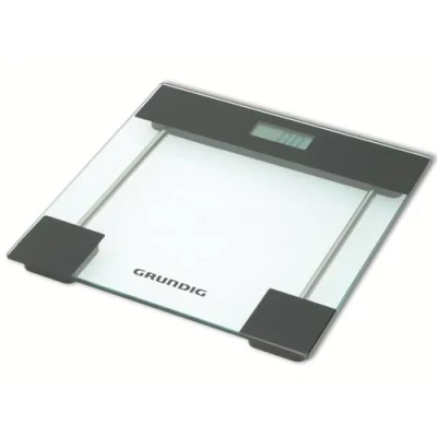 Immagine di Grundig Bilancia digitale da bagno pesapersone Vetro temperato Max. 180 kg Kilos, Pounds, Stones Include 2 X AAA