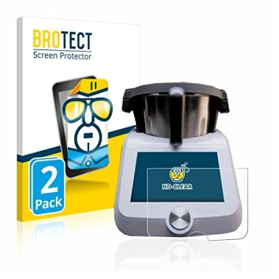 Immagine di brotect Pellicola Protettiva per SilverCrest Monsieur Cuisine Smart Protezione Schermo (2 Pezzi) [Trasparente, Anti Impronte]