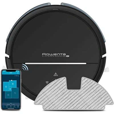 Immagine di Rowenta RR7875 X Plorer Serie 120 AI Robot Aspirapolvere Lavapavimenti con Mappatura Precisa, Tecnologia Laser, 2700Pa, Autonomia 2 Ore, Pulizia 4 in 1, Modalità Eco, App Dedicata, Nero